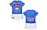 Kappa Kombat Kit Napoli - Fußball-Komplet Shirt und Short - Kinder, Light Blue/White