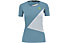 Karpos Nuvolau W - T-shirt trekking - donna, Light Blue/Light Grey/Red