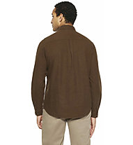 Knowledge Cotton Flannel M - camicia maniche lunghe - uomo, Brown