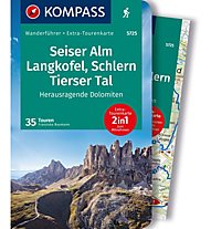 Kompass Carta N.5725: Dolomiten 2 - Kastelruth, Seiser Alm, Schlern, Rosengarten 1:35.000, 1:35.000