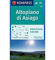 Kompass Karte N.623: Altipiano di Asiago 1:25.000, 1:25.000