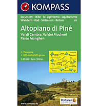 Kompass Carta N° 075 Altopiano di Pinè 1:35.000, 1:35.000