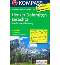 Kompass Carta N° 47 Lienzer Dolomiten - Lesachtal (Dolomiti di Lienz), 1: 50.000