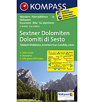 Kompass Karte Nr. 58 Sextner Dolomiten, 1: 50.000