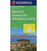 Kompass Karte Nr. 352 Kärnten Slowenien Nördliche Adria, 1: 650.000