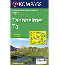 Kompass Karte N.04: Tannheimer Tal 1:35.000, 1:35.000