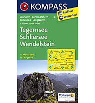 Kompass Carta Nr.8: Tegernsee, Schliersee, Wendelstein 1:50.000, 1:50.000