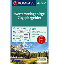 Kompass Karte Nr.5 Wettersteingebirge,Zugspitzgebiet 1:50.000, 1:50.000