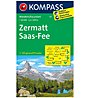Kompass Karte Nr. 117 Zermatt, Saas Fee 1:40.000, 1:40.000