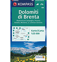Kompass Carta N.688: Gruppo di Brenta, Madonna di Campiglio, Andalo, Molveno 1:25.000, 1:25.000