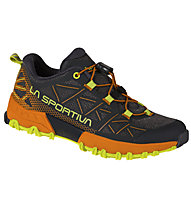 La Sportiva Bushido II Jr - scarpe trailrunning - bambino, Black/Orange/Green