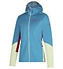 La Sportiva Cosmic Hoody W - Fleecejacke - Damen, Light Blue/Light Green/Red