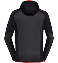 La Sportiva Existence Hoody M - felpa in pile con cappuccio - uomo, Dark Grey/Black/Red