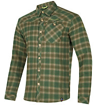 La Sportiva Rambler Flannel M - camicia maniche lunghe - uomo, Green/Brown