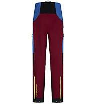 La Sportiva Supercouloir GTX Pro M - pantaloni alpinismo - uomo, Light Blue/Dark Red