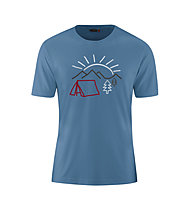 Maier Sports Walter Print - T-shirt - uomo, Blue