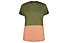 maloja AlmenrauschM. - t-shirt trekking - donna, Green/Pink