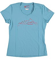 Mammut Kathy - T-shirt arrampicata - donna, Light Pacific