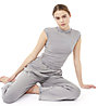 Mandala Luxe Ribbed - pantaloni fitness - donna , Grey