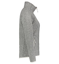 Meru Bergen knitted striped fleece - felpa in pile - donna, Grey