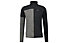 Meru Busselton Mock Neck Fz M - felpa in pile - uomo, Black/Grey