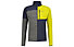 Meru Busselton Mock Neck Fz M - felpa in pile - uomo, Blue/Grey/Yellow