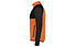 Meru Busselton Mock Neck Fz M - felpa in pile - uomo, Orange/Black