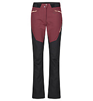 Meru Grafton W - pantaloni softshell - donna, Black/Dark Red