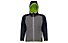 Meru Hamilton Boys Stretch Wool Fix Hood - giacca in pile - bambino, Grey/Dark Blue/Green