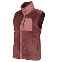 Meru Nunavut W - gilet in pile - donna, Dark Red