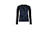 Mons Royale Bella Tech LS - maglietta tecnica a maniche lunghe - donna, Blue/Black