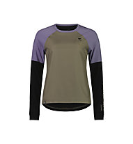 Mons Royale Tarn Merino Shirt Wind Jersey -  Langarm-MTB-Trikot - Damen, Brown/Violet/Black