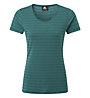 Mountain Equipment Groundup Stripe W - T-shirt - Damen, Green