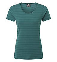 Mountain Equipment Groundup Stripe W - T-shirt - Damen, Green