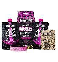 Muc-Off Tubeless Kit Road 44 mm - kit tubeless, Black/Pink