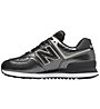 New Balance 574 Metallic Leather - Sneaker - Damen, Black