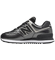 New Balance 574 Metallic Leather - sneakers - donna, Black