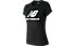 New Balance Essential Stacked Logo - T-Shirt - donna, Black