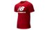 New Balance Essentials Stacked Logo T - T-Shirt - Herren, Red
