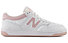 New Balance GSB480 - sneakers - bambina, White/Rose