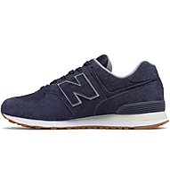 New Balance M574 Full Pigskin - sneakers - uomo, Blue