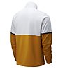 New Balance NB Athletics Track 1/4 zip - maglia con zip - uomo, White/Orange