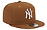 New Era Cap 9 Fifty New York Yankees - cappellino, Brown