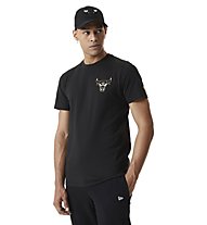 New Era Cap Metallic T Chicago Bulls - T-shirt - Herren, Black/Gold