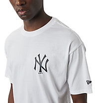 New Era Cap Mlb Big Logo Oversized Ny - T-shirt - uomo, White
