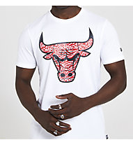 New Era Cap Print Infill Tee Chicago Bulls - Baskettrikot, White