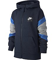 Nike Air - giacca con cappuccio fitness - bambino, Blue