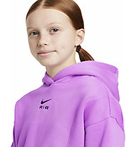 Nike Air Big French - felpa con cappuccio - ragazza, Pink
