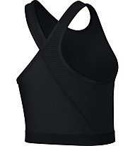 Nike Air Miler Crop - top running - donna, Black