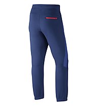 Nike AW77 Fleece Cuffed pantaloni da ginnastica, Deep Royal Blue/HTR/Bright Crimson